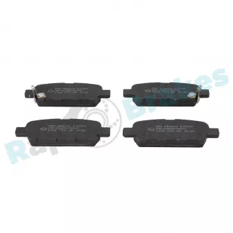Jeu de 4 plaquettes de frein arrière RAP BRAKES R-P1094