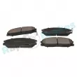 Jeu de 4 plaquettes de frein avant RAP BRAKES R-P1096 - Visuel 2