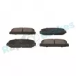 Jeu de 4 plaquettes de frein arrière RAP BRAKES R-P1107 - Visuel 2