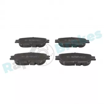 Jeu de 4 plaquettes de frein avant RAP BRAKES R-P1110