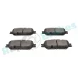 Jeu de 4 plaquettes de frein avant RAP BRAKES R-P1110 - Visuel 3
