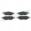 Jeu de 4 plaquettes de frein avant RAP BRAKES R-P1120 - Visuel 1