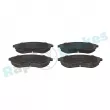 Jeu de 4 plaquettes de frein avant RAP BRAKES R-P1125 - Visuel 1