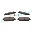 Jeu de 4 plaquettes de frein avant RAP BRAKES R-P1126 - Visuel 3