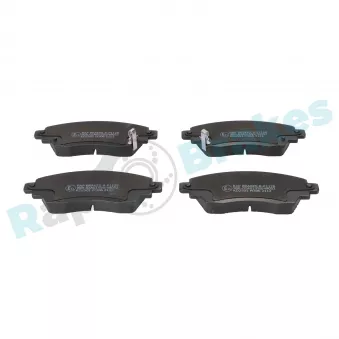 Jeu de 4 plaquettes de frein avant RAP BRAKES R-P1128