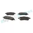 Jeu de 4 plaquettes de frein avant RAP BRAKES R-P1131 - Visuel 2