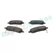 Jeu de 4 plaquettes de frein avant RAP BRAKES R-P1131 - Visuel 3