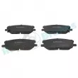 Jeu de 4 plaquettes de frein avant RAP BRAKES R-P1133 - Visuel 1