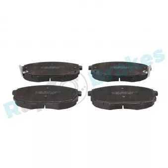 Jeu de 4 plaquettes de frein avant RAP BRAKES R-P1137