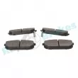 Jeu de 4 plaquettes de frein arrière RAP BRAKES R-P1139 - Visuel 3
