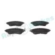 Jeu de 4 plaquettes de frein avant RAP BRAKES R-P1142 - Visuel 1