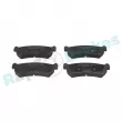 Jeu de 4 plaquettes de frein arrière RAP BRAKES R-P1143 - Visuel 1
