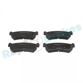 Jeu de 4 plaquettes de frein arrière RAP BRAKES R-P1143