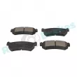 Jeu de 4 plaquettes de frein arrière RAP BRAKES R-P1143 - Visuel 2