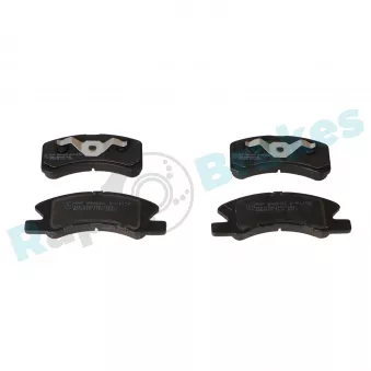 Jeu de 4 plaquettes de frein avant RAP BRAKES R-P1152