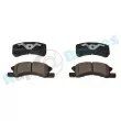Jeu de 4 plaquettes de frein avant RAP BRAKES R-P1152 - Visuel 2