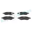 Jeu de 4 plaquettes de frein avant RAP BRAKES R-P1157 - Visuel 1