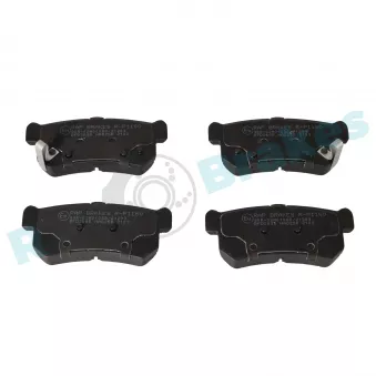 Jeu de 4 plaquettes de frein arrière RAP BRAKES R-P1160