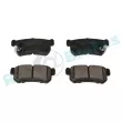 Jeu de 4 plaquettes de frein arrière RAP BRAKES R-P1160 - Visuel 2