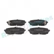 Jeu de 4 plaquettes de frein avant RAP BRAKES R-P1163 - Visuel 1