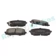 Jeu de 4 plaquettes de frein avant RAP BRAKES R-P1163 - Visuel 2