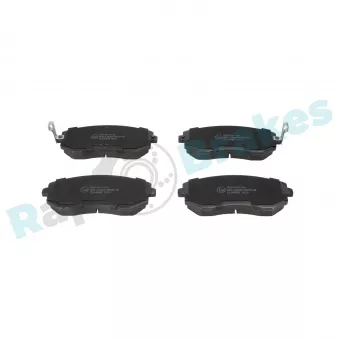 Jeu de 4 plaquettes de frein avant RAP BRAKES R-P1165