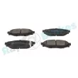 Jeu de 4 plaquettes de frein arrière RAP BRAKES R-P1167 - Visuel 2