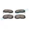 Jeu de 4 plaquettes de frein avant RAP BRAKES R-P1180 - Visuel 3