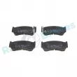Jeu de 4 plaquettes de frein avant RAP BRAKES R-P1184 - Visuel 1