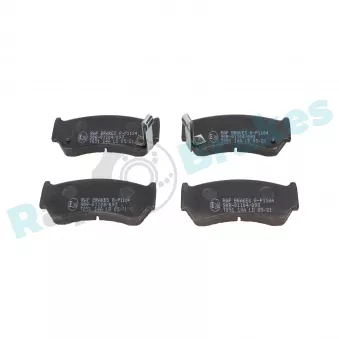 Jeu de 4 plaquettes de frein avant RAP BRAKES R-P1184