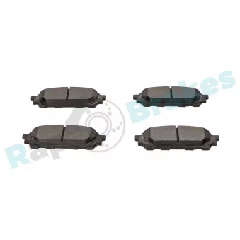 Jeu de 4 plaquettes de frein arrière RAP BRAKES R-P1187
