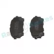 Jeu de 4 plaquettes de frein arrière RAP BRAKES R-P1187 - Visuel 2