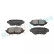 Jeu de 4 plaquettes de frein avant RAP BRAKES R-P1193 - Visuel 1