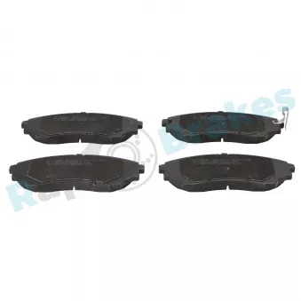 Jeu de 4 plaquettes de frein avant RAP BRAKES R-P1195