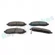 Jeu de 4 plaquettes de frein avant RAP BRAKES R-P1196 - Visuel 3
