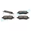 Jeu de 4 plaquettes de frein arrière RAP BRAKES R-P1197 - Visuel 3