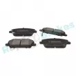 Jeu de 4 plaquettes de frein avant RAP BRAKES R-P1199 - Visuel 2
