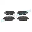 Jeu de 4 plaquettes de frein arrière RAP BRAKES R-P1200 - Visuel 1