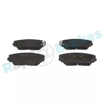Jeu de 4 plaquettes de frein avant RAP BRAKES R-P1201