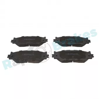 Jeu de 4 plaquettes de frein avant RAP BRAKES R-P1202