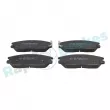 Jeu de 4 plaquettes de frein avant RAP BRAKES R-P1204 - Visuel 1