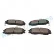 Jeu de 4 plaquettes de frein avant RAP BRAKES R-P1204 - Visuel 3