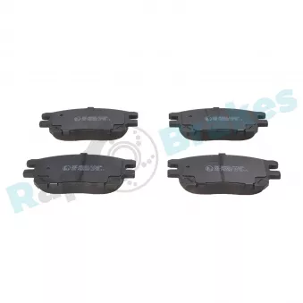 Jeu de 4 plaquettes de frein avant RAP BRAKES R-P1206