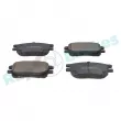Jeu de 4 plaquettes de frein avant RAP BRAKES R-P1206 - Visuel 2