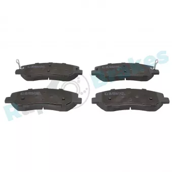 Jeu de 4 plaquettes de frein avant RAP BRAKES R-P1209