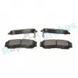 Jeu de 4 plaquettes de frein arrière RAP BRAKES R-P1210 - Visuel 3