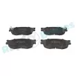 Jeu de 4 plaquettes de frein avant RAP BRAKES R-P1211 - Visuel 1