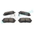 Jeu de 4 plaquettes de frein arrière RAP BRAKES R-P1212 - Visuel 3