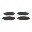 Jeu de 4 plaquettes de frein avant RAP BRAKES R-P1214 - Visuel 1