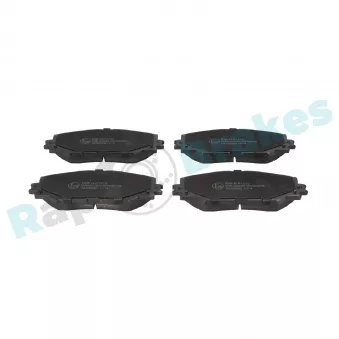Jeu de 4 plaquettes de frein avant RAP BRAKES R-P1215